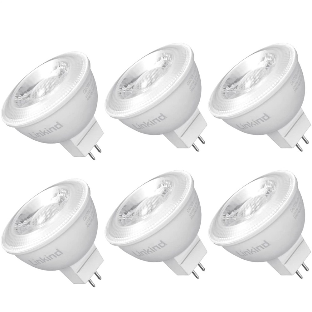 Linkind Dimmable MR16 LED Light Bulbs Recessed, Track Lighting 6 Packs